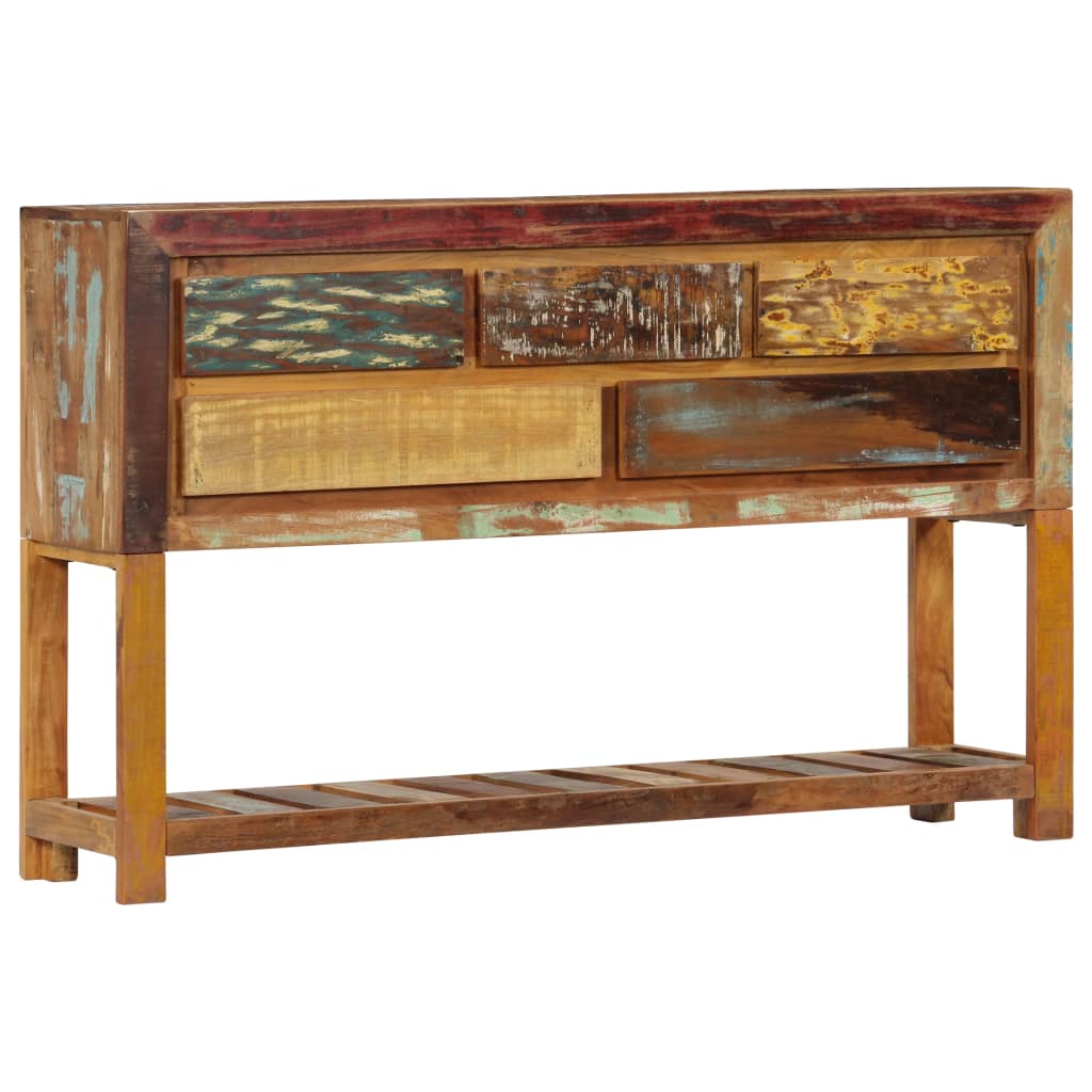 Dressoir 120x30x75 cm massief gerecycled hout is nu te koop bij PeponiXL, paradijselijk wonen!