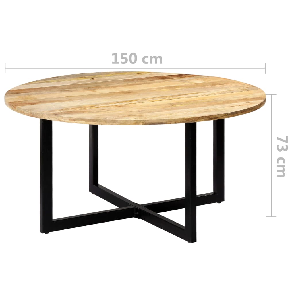 Eettafel 150x73 cm massief mangohout is nu te koop bij PeponiXL, paradijselijk wonen!
