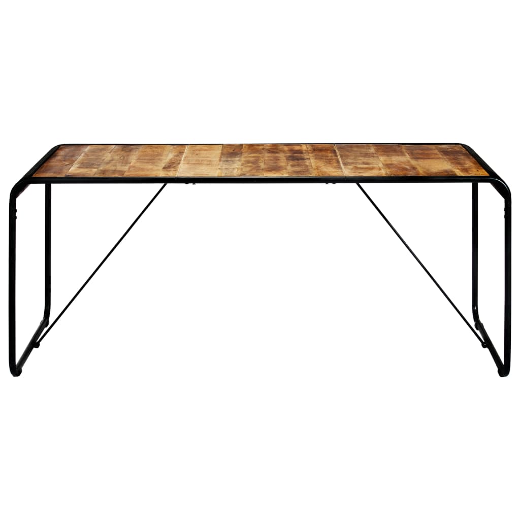 Eettafel 180x90x76 cm massief ruw mangohout is nu te koop bij PeponiXL, paradijselijk wonen!