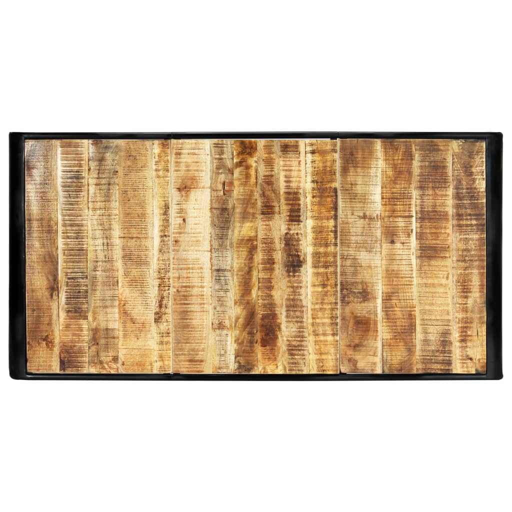 Eettafel 180x90x76 cm massief ruw mangohout is nu te koop bij PeponiXL, paradijselijk wonen!