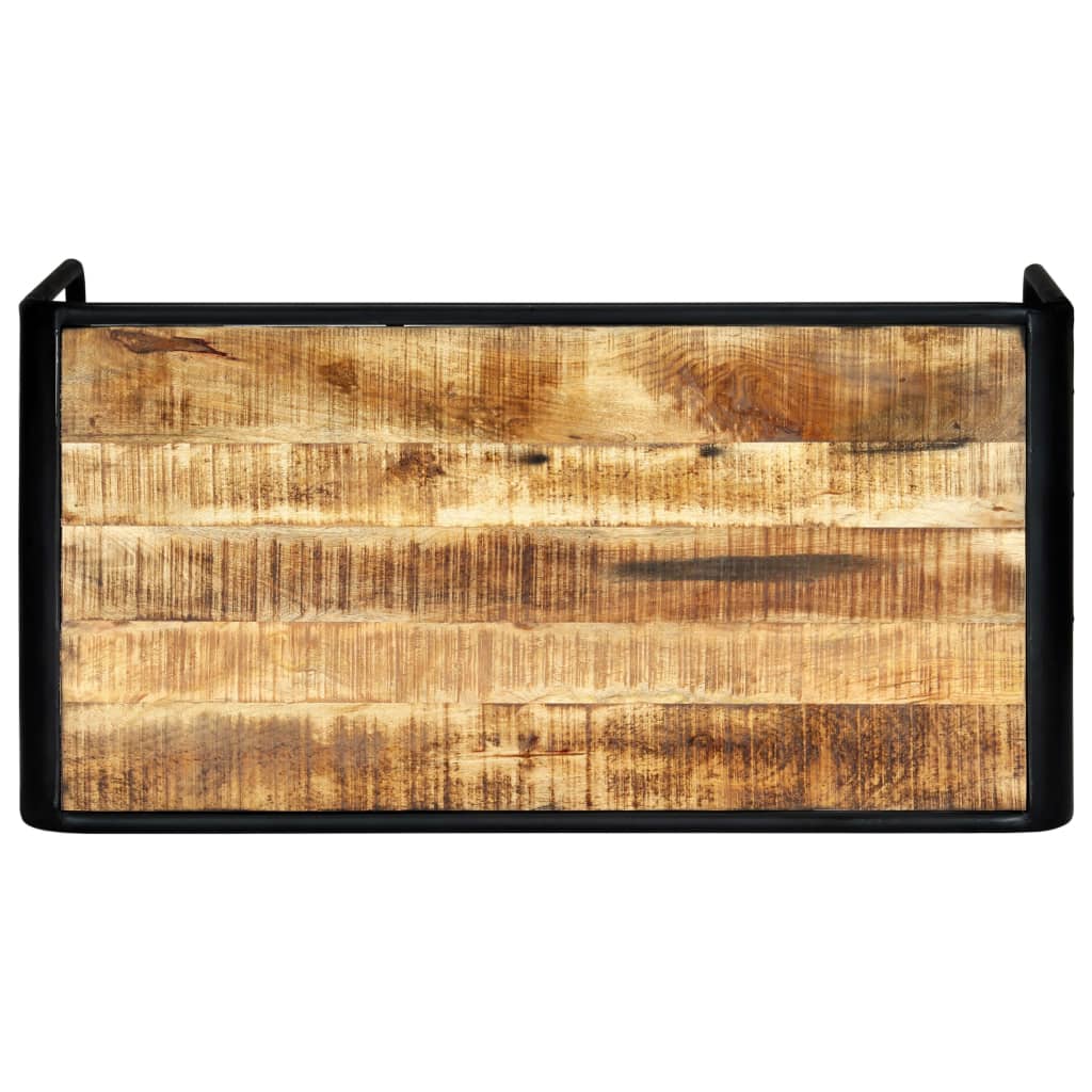 Eettafel 118x60x76 cm massief ruw mangohout is nu te koop bij PeponiXL, paradijselijk wonen!