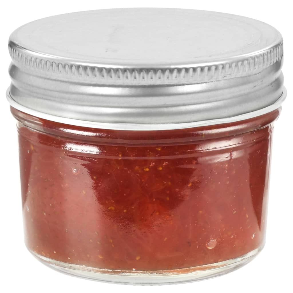 Jampotten met zilverkleurige deksels 48 st 110 ml glas is nu te koop bij PeponiXL, paradijselijk wonen!