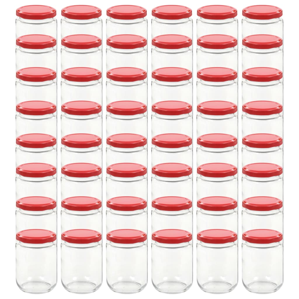 Jampotten met rode deksels 48 st 230 ml glas is nu te koop bij PeponiXL, paradijselijk wonen!