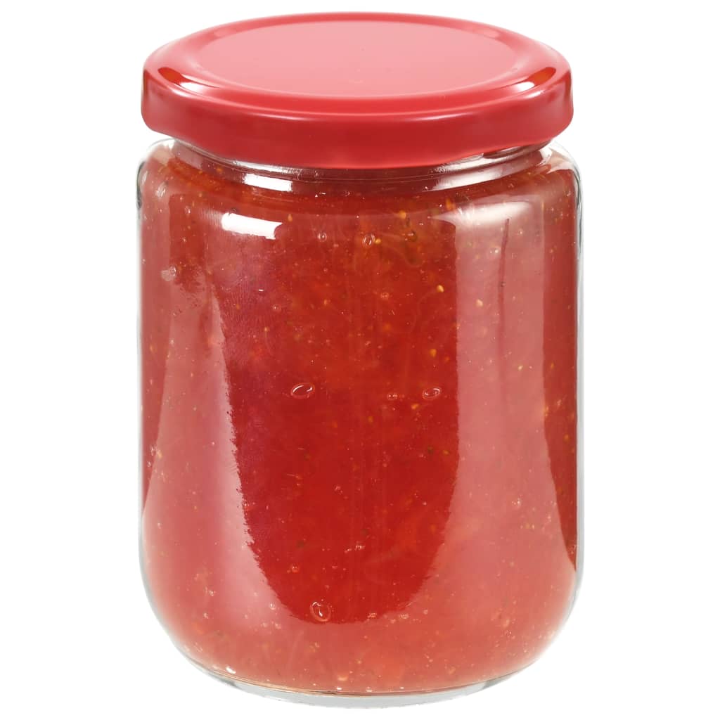 Jampotten met rode deksels 48 st 230 ml glas is nu te koop bij PeponiXL, paradijselijk wonen!
