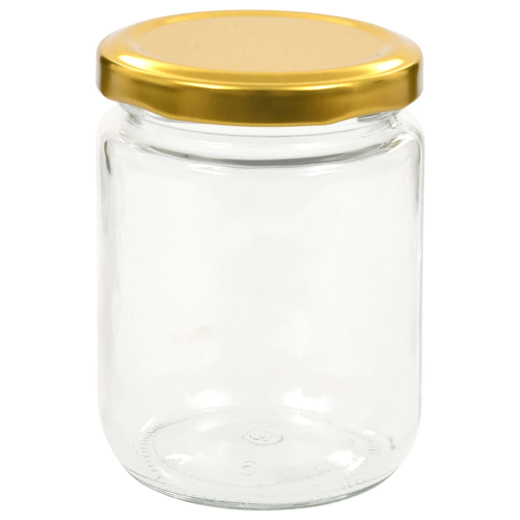 Jampotten met goudkleurige deksels 96 st 230 ml glas is nu te koop bij PeponiXL, paradijselijk wonen!