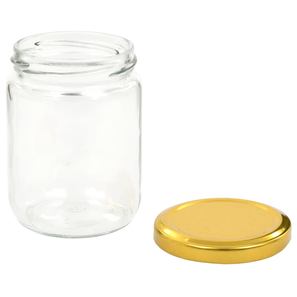 Jampotten met goudkleurige deksels 96 st 230 ml glas is nu te koop bij PeponiXL, paradijselijk wonen!