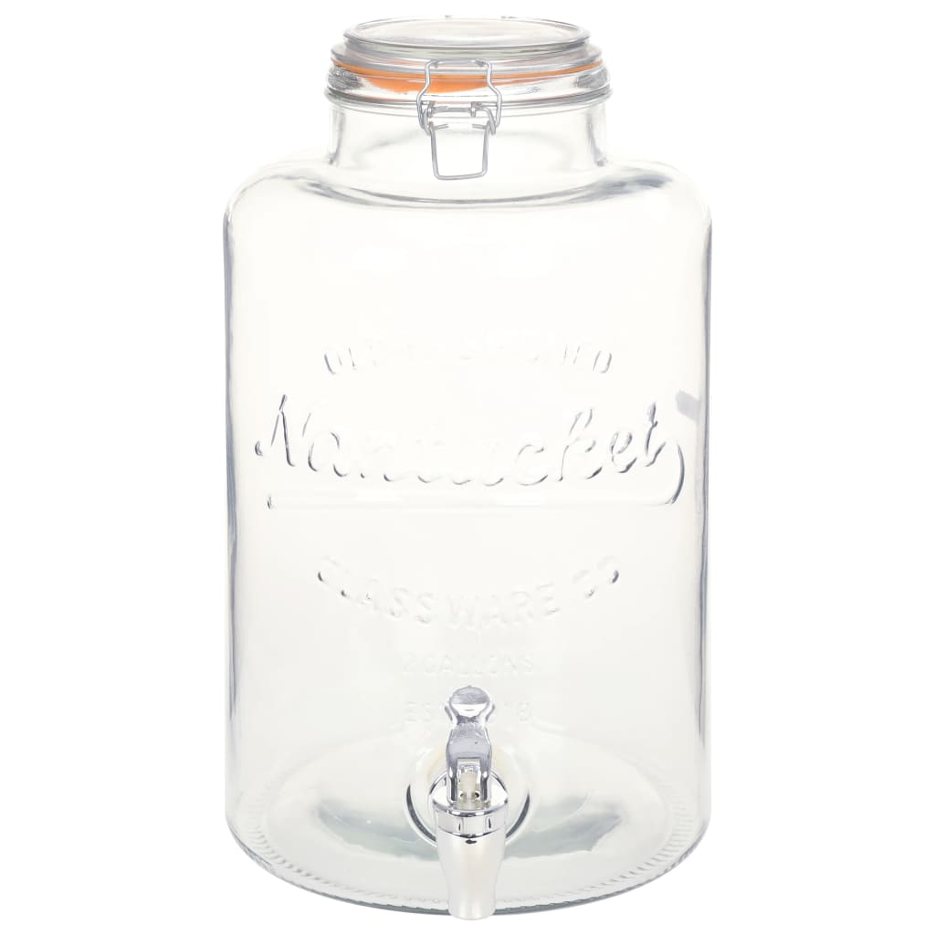 Waterdispenser XXL met kraan 8 L glas transparant is nu te koop bij PeponiXL, paradijselijk wonen!