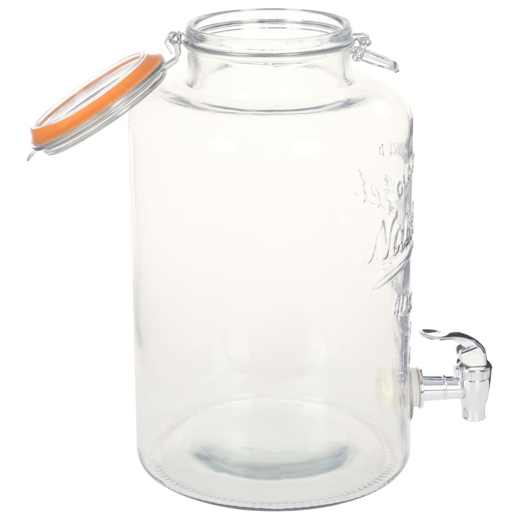 Waterdispenser XXL met kraan 8 L glas transparant is nu te koop bij PeponiXL, paradijselijk wonen!