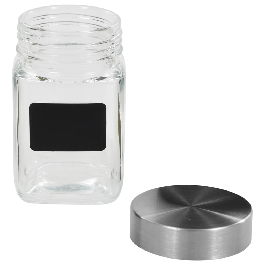 Opbergpotten met stickers 12 st 300 ml is nu te koop bij PeponiXL, paradijselijk wonen!
