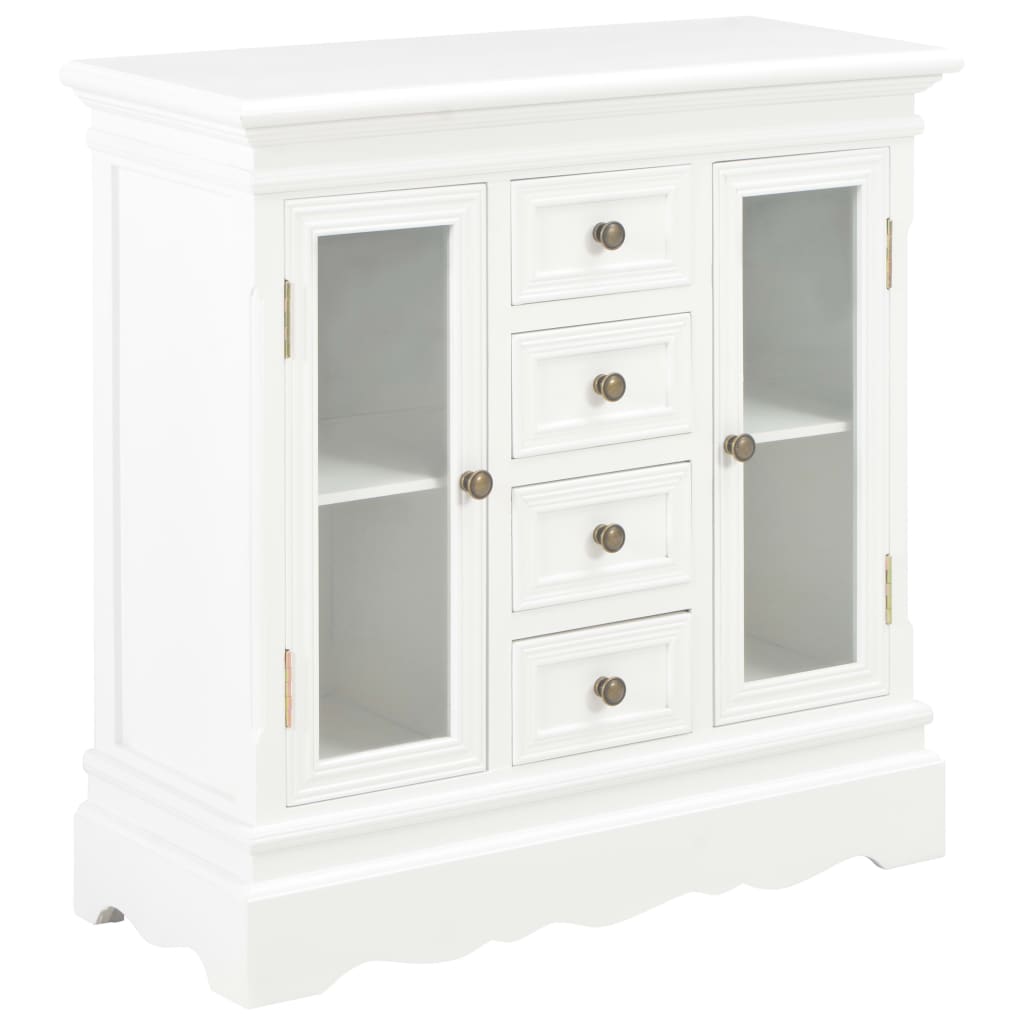 Dressoir 70x28x70 cm massief grenenhout wit is nu te koop bij PeponiXL, paradijselijk wonen!