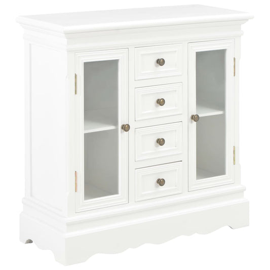 Dressoir 70x28x70 cm massief grenenhout wit is nu te koop bij PeponiXL, paradijselijk wonen!