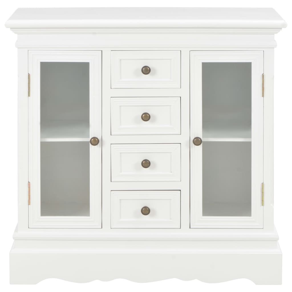 Dressoir 70x28x70 cm massief grenenhout wit is nu te koop bij PeponiXL, paradijselijk wonen!