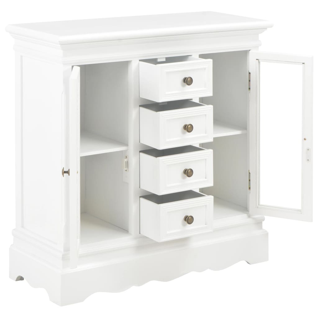 Dressoir 70x28x70 cm massief grenenhout wit is nu te koop bij PeponiXL, paradijselijk wonen!
