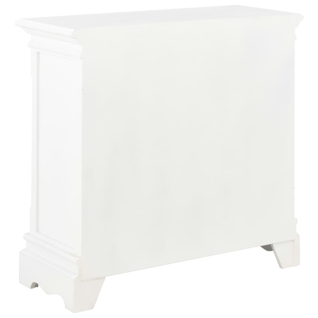 Dressoir 70x28x70 cm massief grenenhout wit is nu te koop bij PeponiXL, paradijselijk wonen!