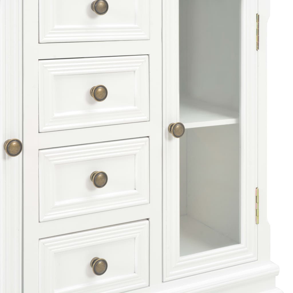 Dressoir 70x28x70 cm massief grenenhout wit is nu te koop bij PeponiXL, paradijselijk wonen!