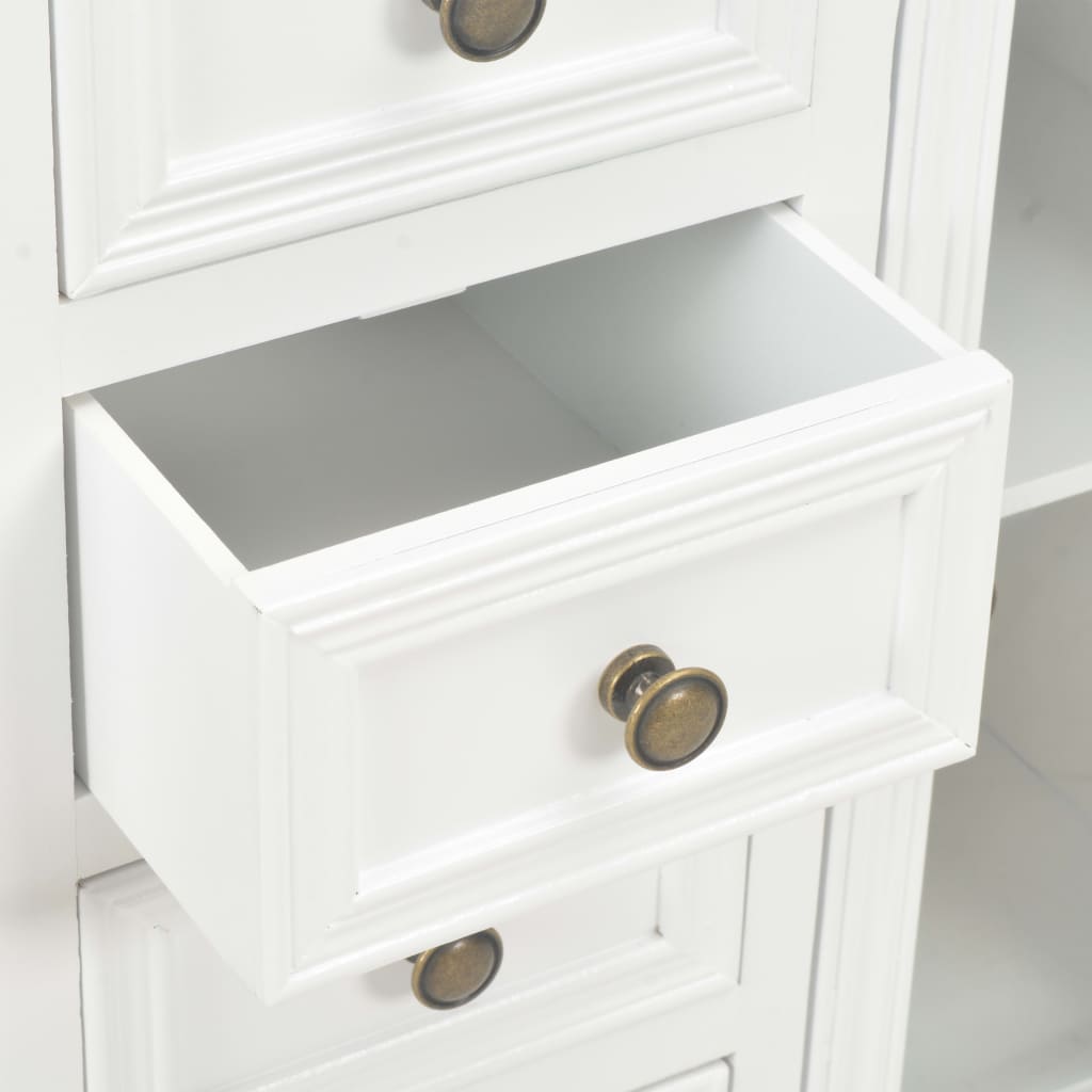 Dressoir 70x28x70 cm massief grenenhout wit is nu te koop bij PeponiXL, paradijselijk wonen!