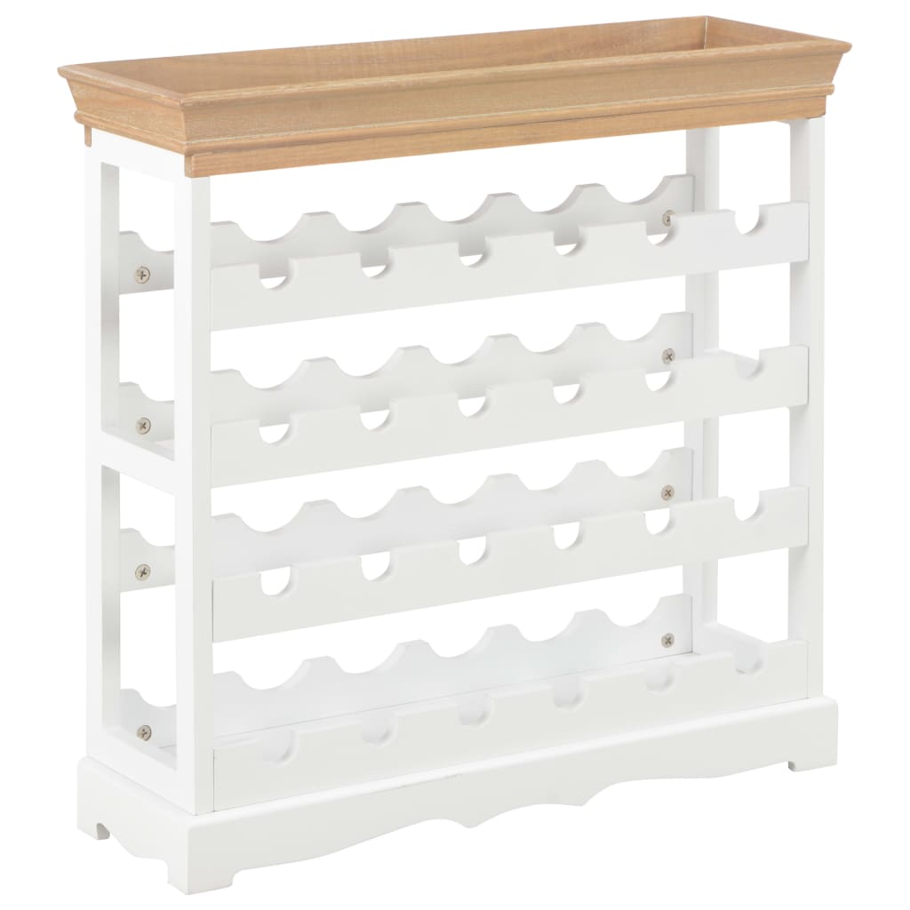Wijnkast 70x22,5x70,5 cm MDF wit is nu te koop bij PeponiXL, paradijselijk wonen!