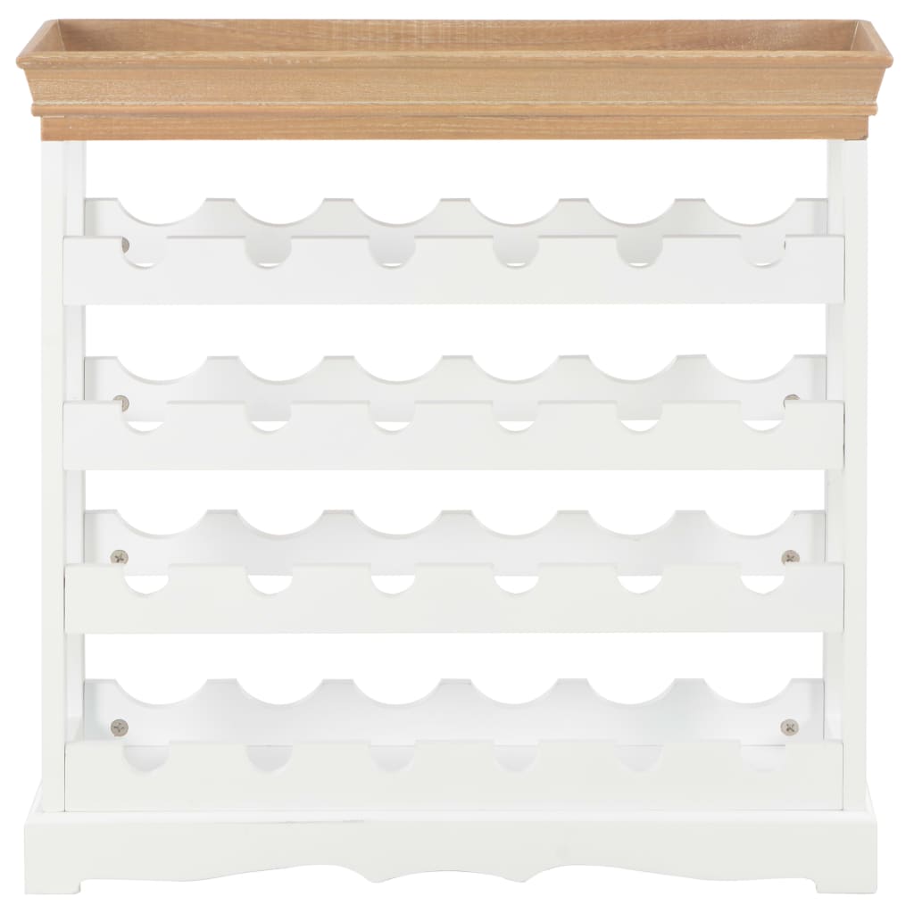 Wijnkast 70x22,5x70,5 cm MDF wit is nu te koop bij PeponiXL, paradijselijk wonen!
