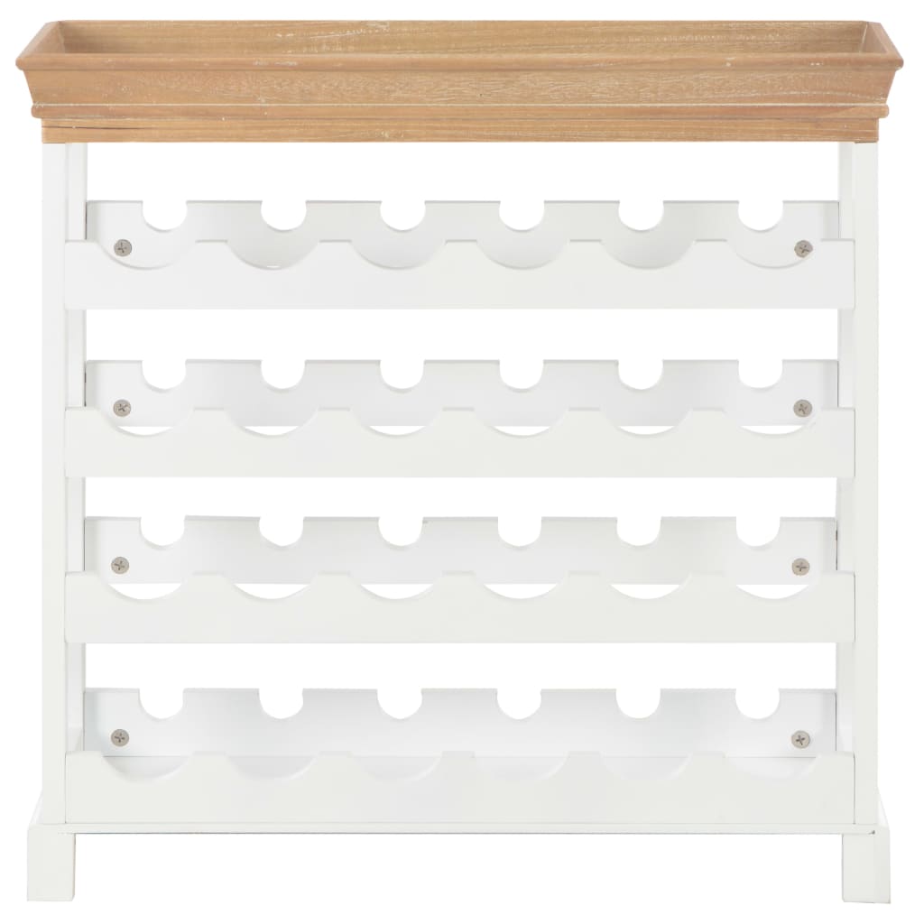 Wijnkast 70x22,5x70,5 cm MDF wit is nu te koop bij PeponiXL, paradijselijk wonen!