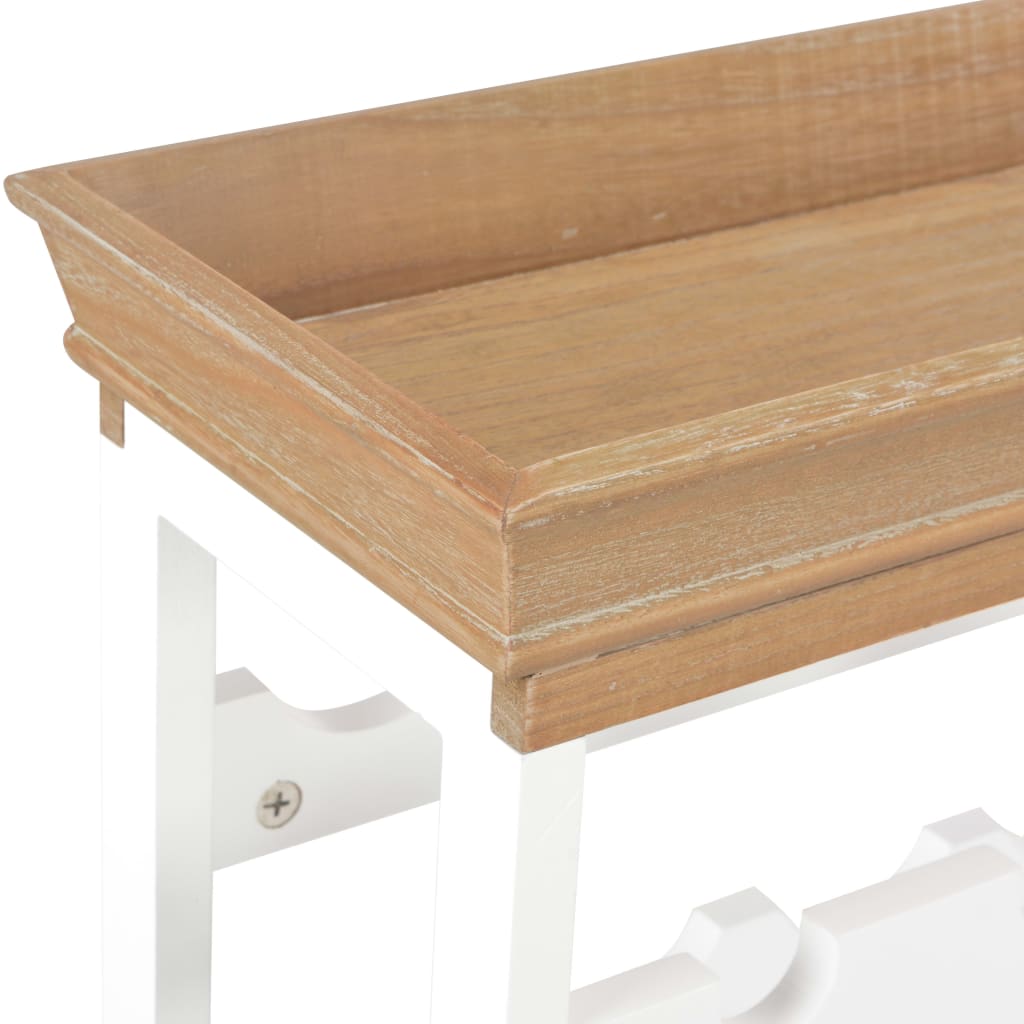 Wijnkast 70x22,5x70,5 cm MDF wit is nu te koop bij PeponiXL, paradijselijk wonen!
