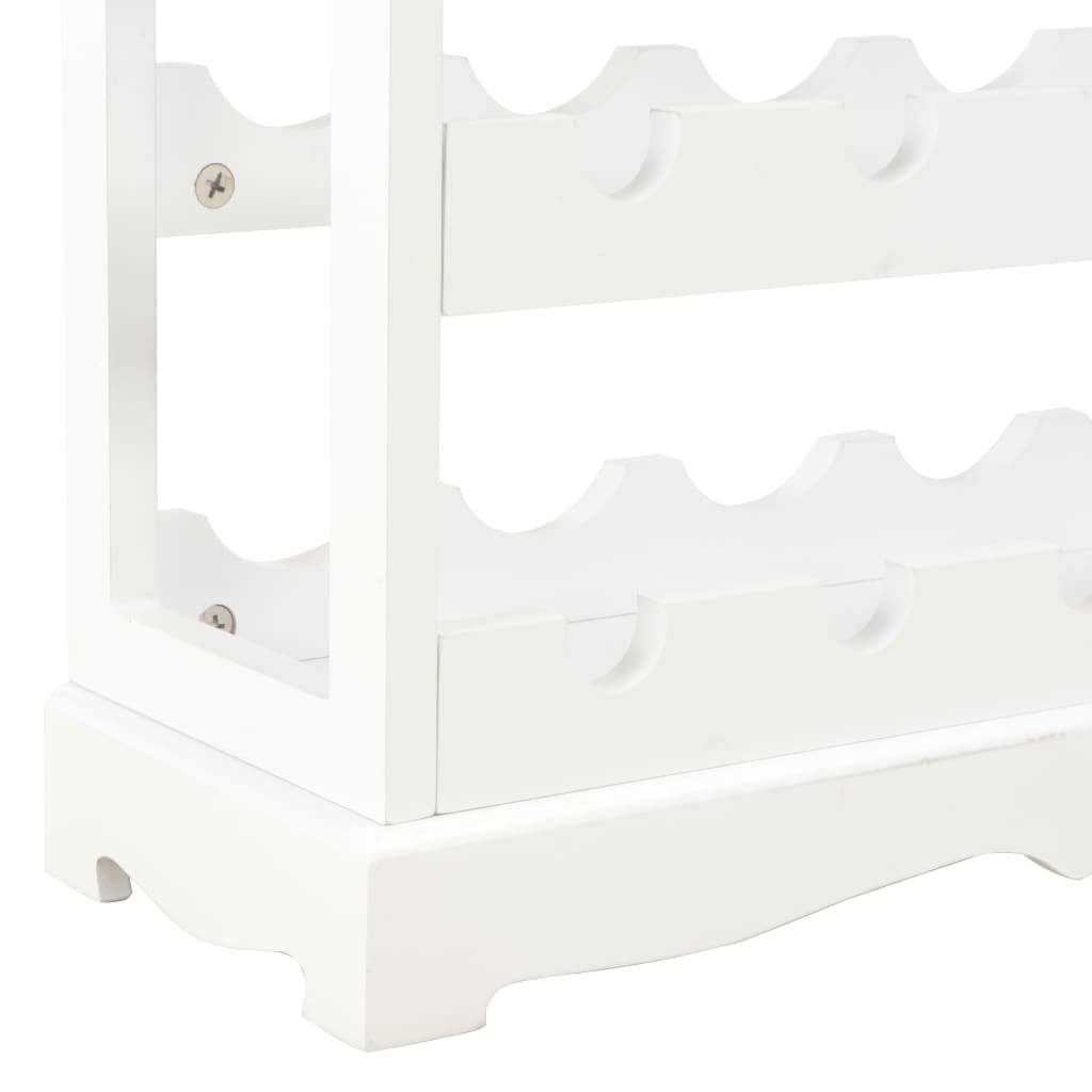 Wijnkast 70x22,5x70,5 cm MDF wit is nu te koop bij PeponiXL, paradijselijk wonen!