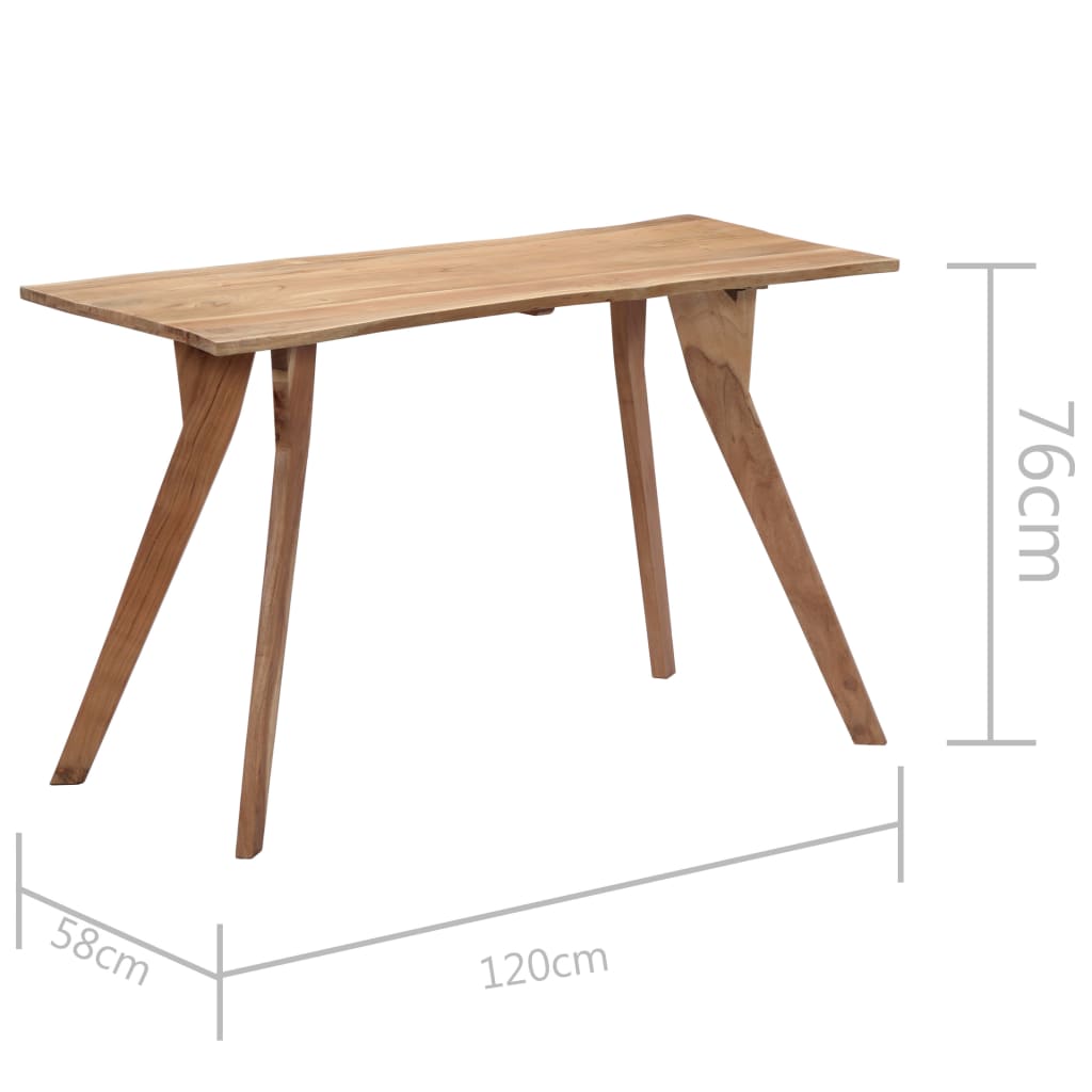 Eettafel 120x58x76 cm massief acaciahout is nu te koop bij PeponiXL, paradijselijk wonen!