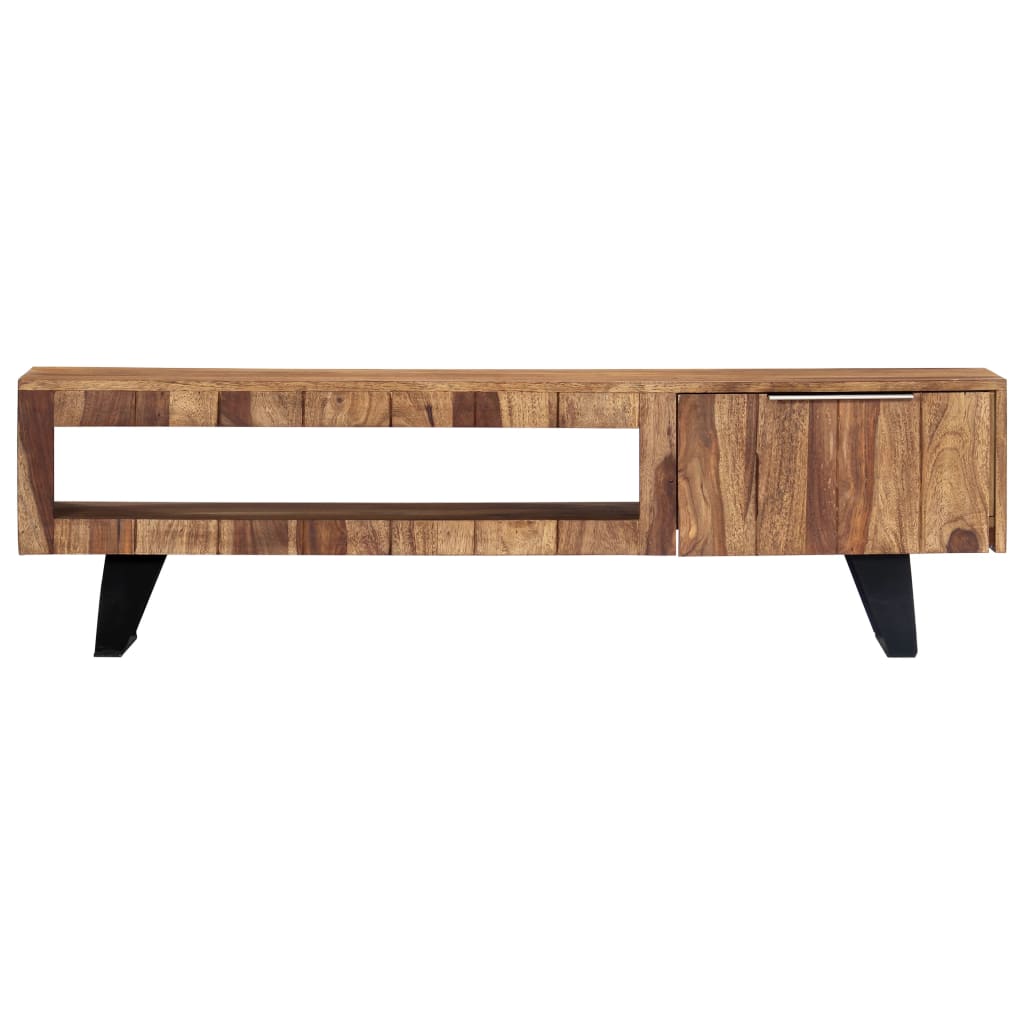 Tv meubel 140x30x40 massief acaciahout is nu te koop bij PeponiXL, paradijselijk wonen!