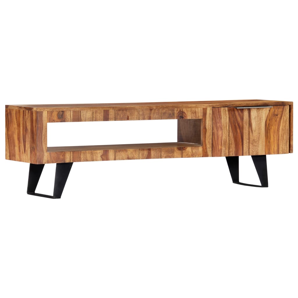 Tv meubel 140x30x40 massief acaciahout is nu te koop bij PeponiXL, paradijselijk wonen!