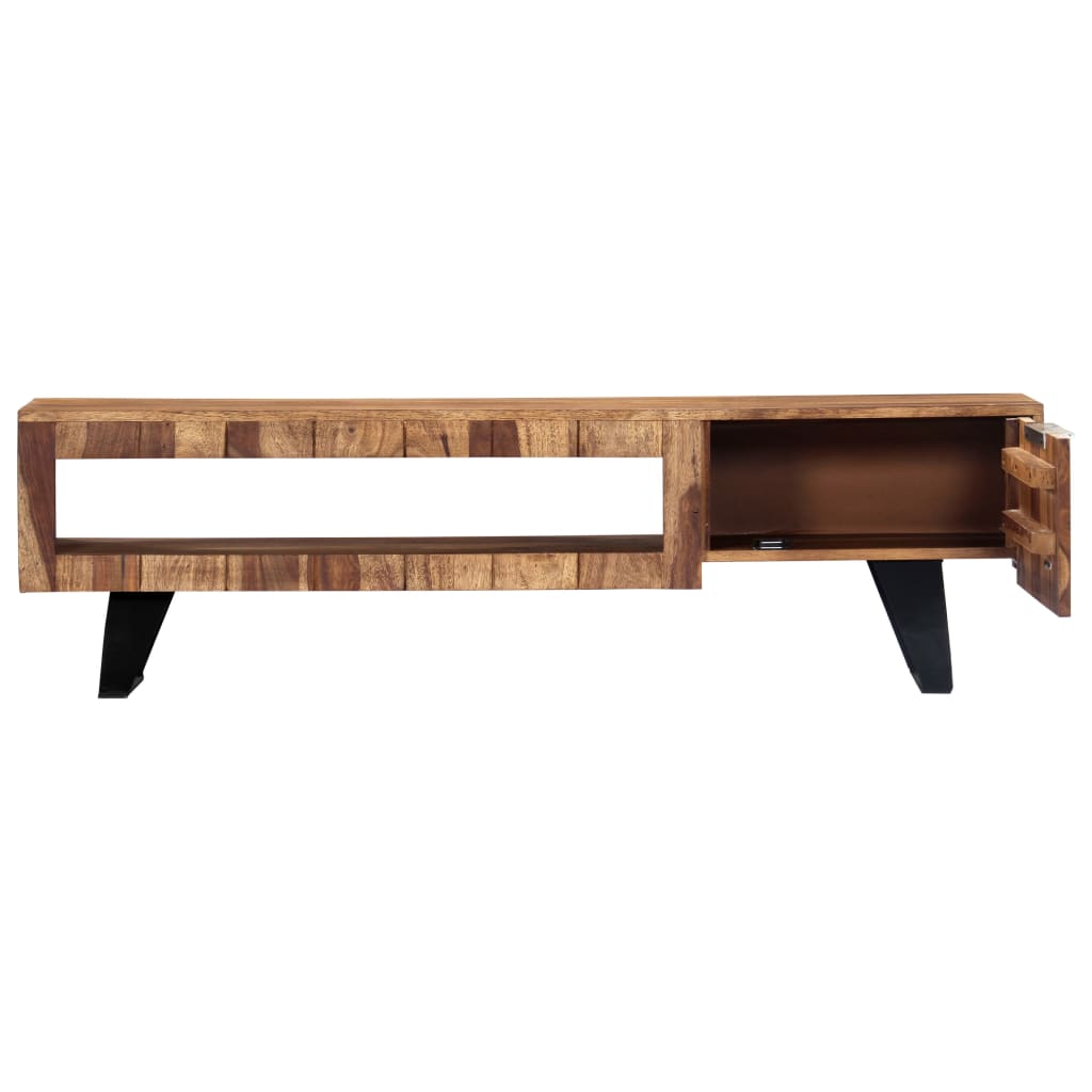 Tv meubel 140x30x40 massief acaciahout is nu te koop bij PeponiXL, paradijselijk wonen!