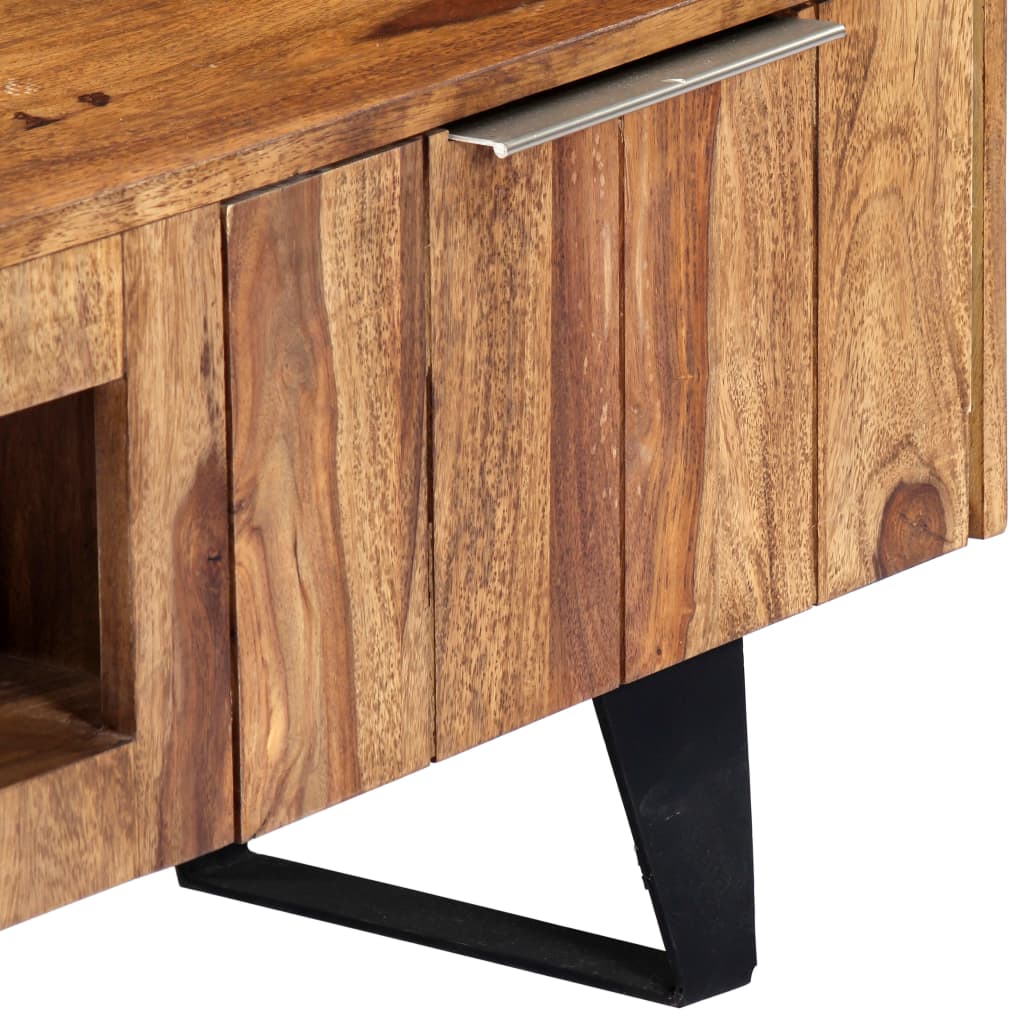 Tv meubel 140x30x40 massief acaciahout is nu te koop bij PeponiXL, paradijselijk wonen!