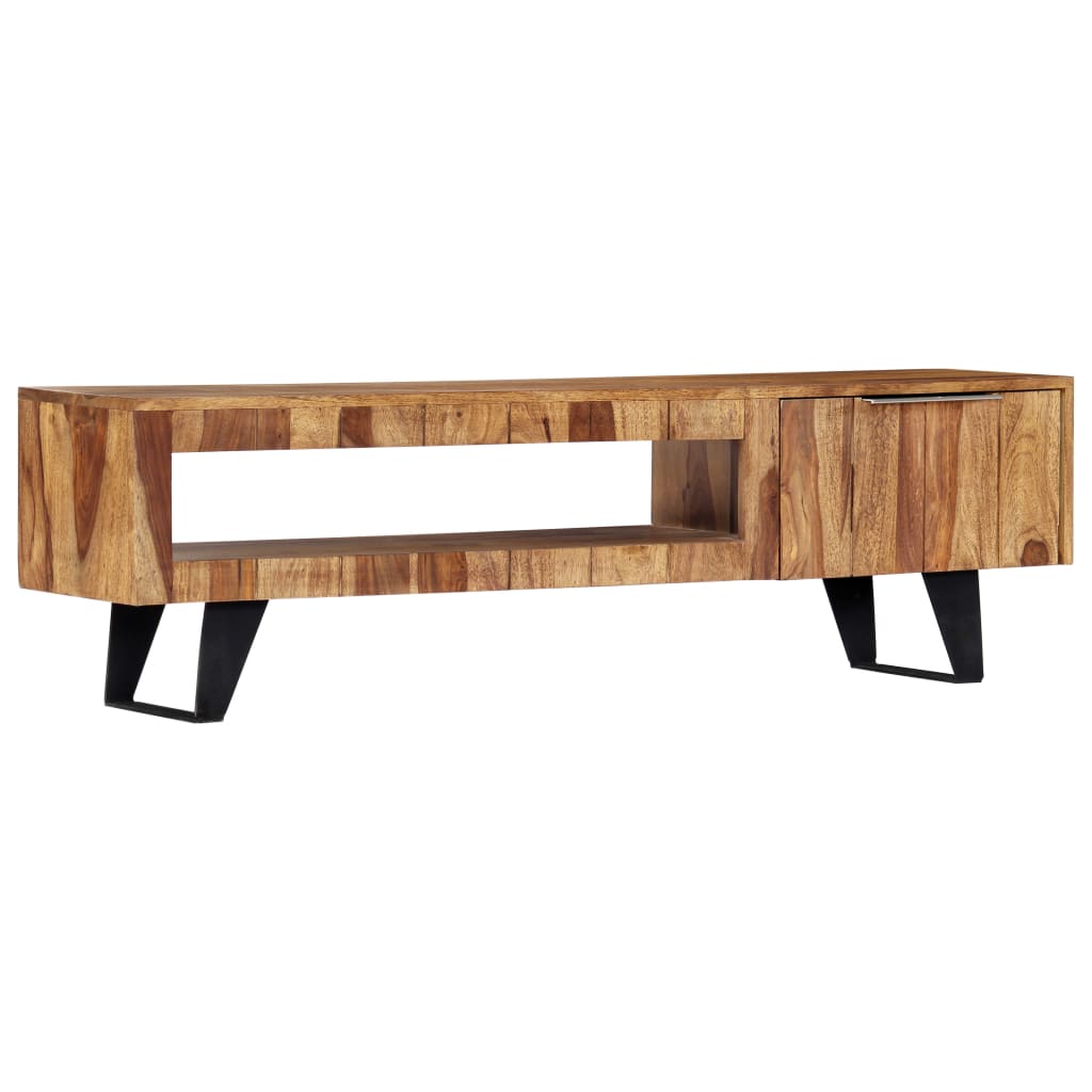 Tv meubel 140x30x40 massief acaciahout is nu te koop bij PeponiXL, paradijselijk wonen!