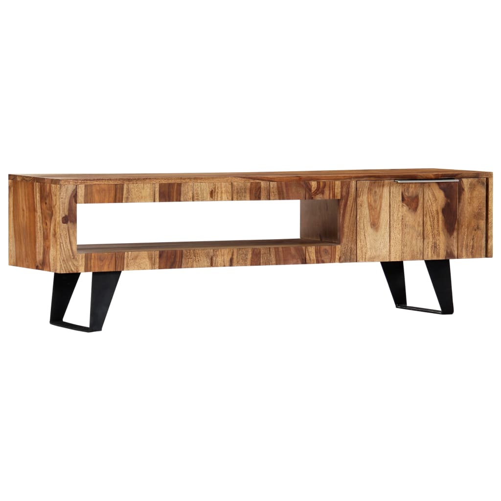 Tv meubel 140x30x40 massief acaciahout is nu te koop bij PeponiXL, paradijselijk wonen!