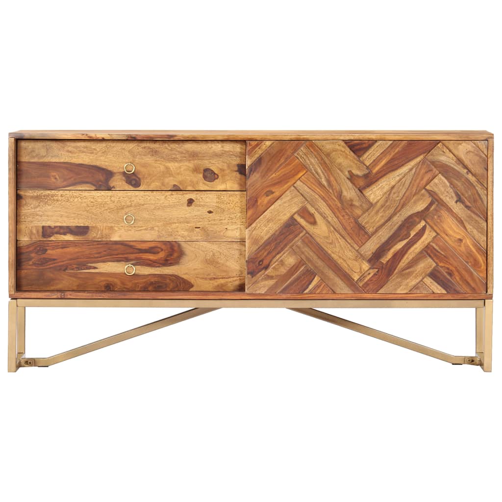 Dressoir 118x30x60 cm massief acaciahout is nu te koop bij PeponiXL, paradijselijk wonen!