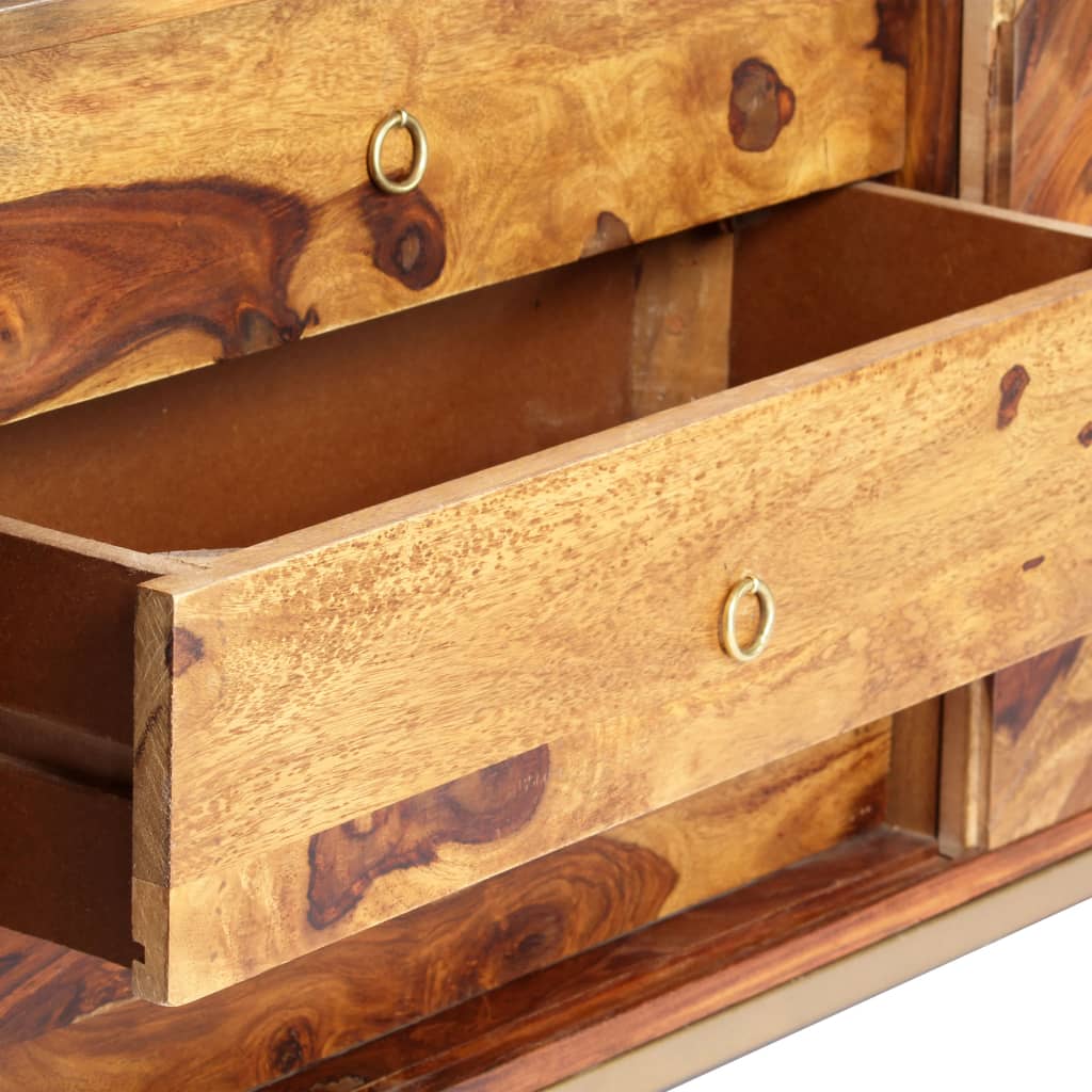 Dressoir 118x30x60 cm massief acaciahout is nu te koop bij PeponiXL, paradijselijk wonen!