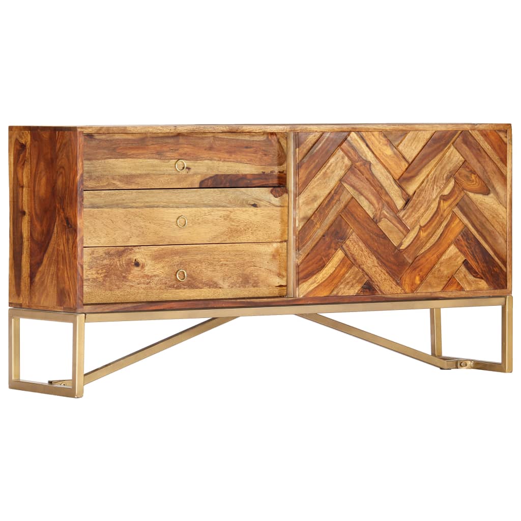 Dressoir 118x30x60 cm massief acaciahout is nu te koop bij PeponiXL, paradijselijk wonen!