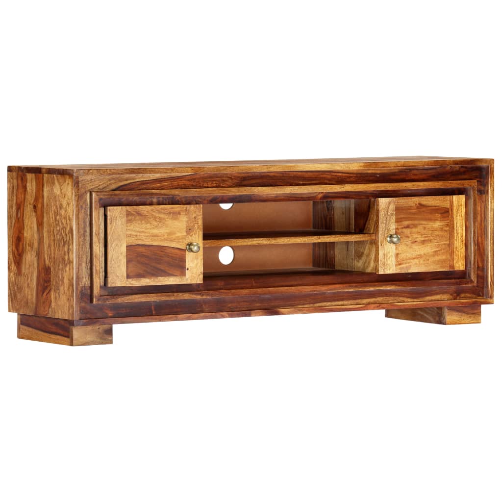 TV-meubel 118x30x40 cm massief acaciahout is nu te koop bij PeponiXL, paradijselijk wonen!
