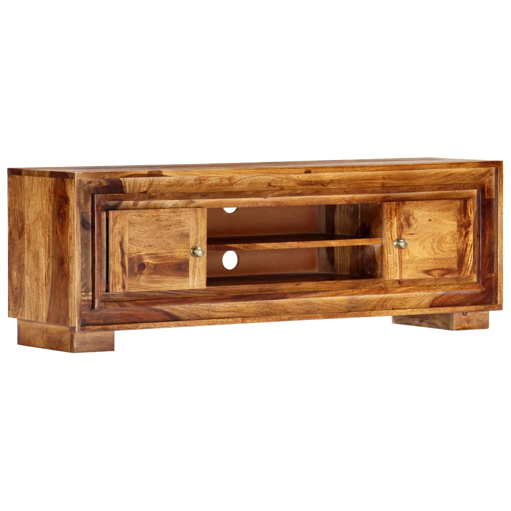 TV-meubel 118x30x40 cm massief acaciahout is nu te koop bij PeponiXL, paradijselijk wonen!