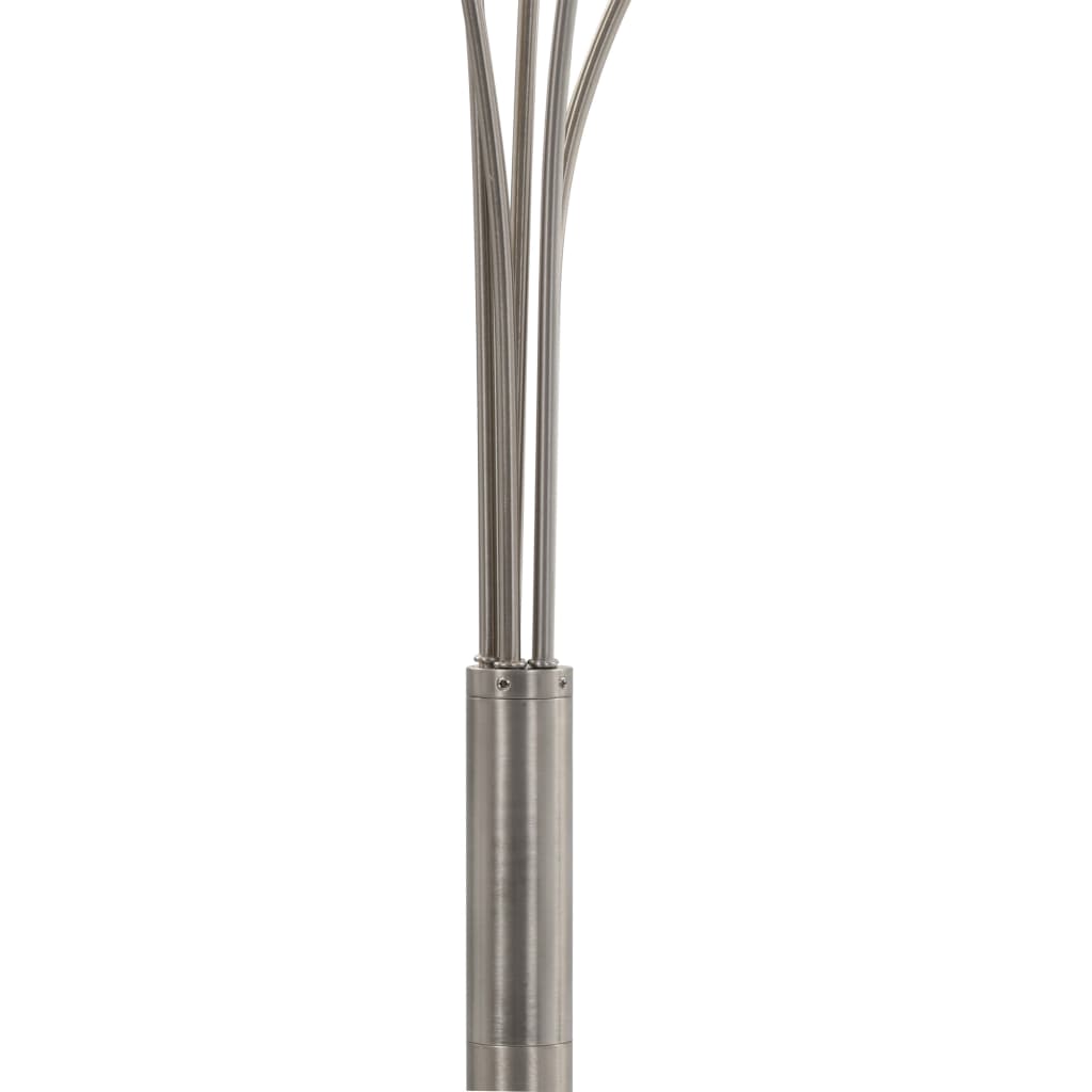 Lamp staand 5xE14 200 cm zilverkleurig is nu te koop bij PeponiXL, paradijselijk wonen!