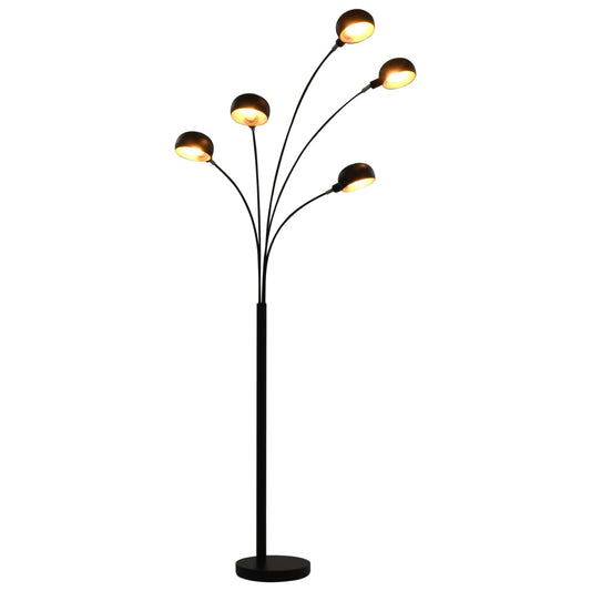 Lamp staand 5xE14 200 cm zwart en goud is nu te koop bij PeponiXL, paradijselijk wonen!