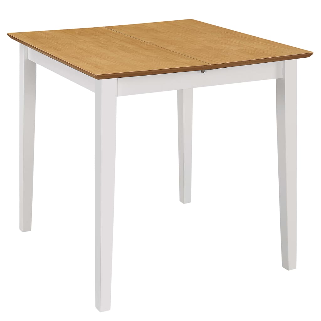Eettafel verlengbaar (80-120)x80x74 cm MDF wit is nu te koop bij PeponiXL, paradijselijk wonen!