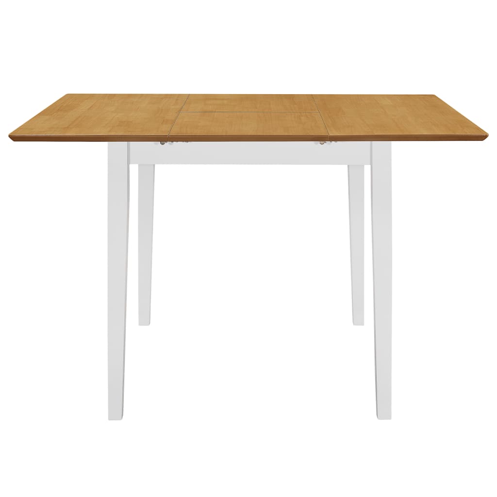 Eettafel verlengbaar (80-120)x80x74 cm MDF wit is nu te koop bij PeponiXL, paradijselijk wonen!