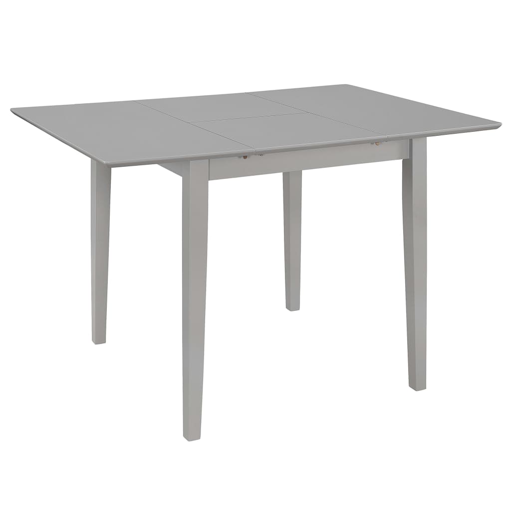 Eettafel verlengbaar (80-120)x80x74 cm MDF grijs is nu te koop bij PeponiXL, paradijselijk wonen!