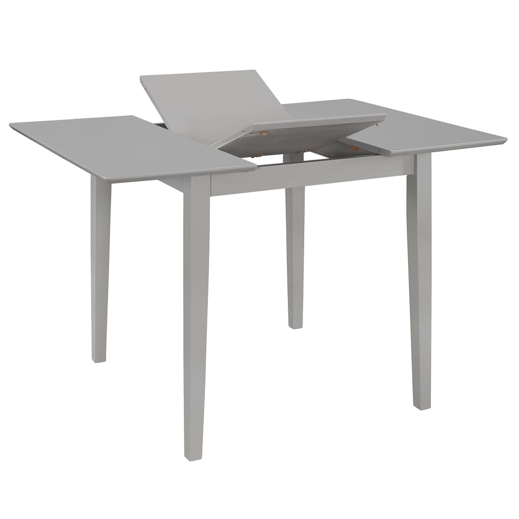 Eettafel verlengbaar (80-120)x80x74 cm MDF grijs is nu te koop bij PeponiXL, paradijselijk wonen!