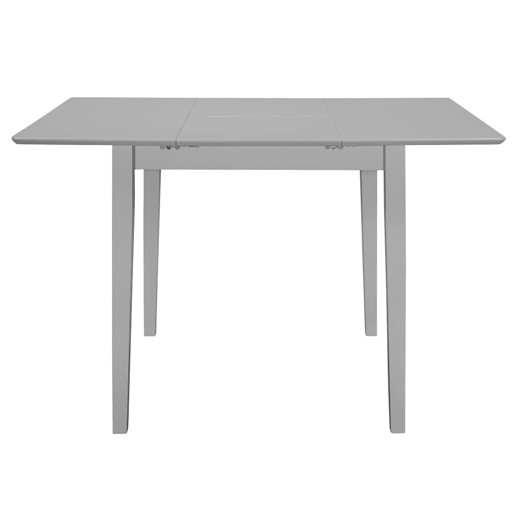 Eettafel verlengbaar (80-120)x80x74 cm MDF grijs is nu te koop bij PeponiXL, paradijselijk wonen!