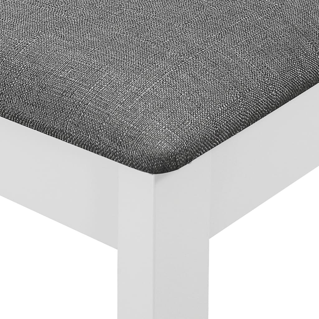 Eetkamerstoelen met kussens 4 st massief hout wit is nu te koop bij PeponiXL, paradijselijk wonen!