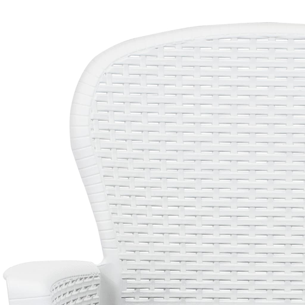 7-delige Tuinset rattan-look kunststof wit is nu te koop bij PeponiXL, paradijselijk wonen!