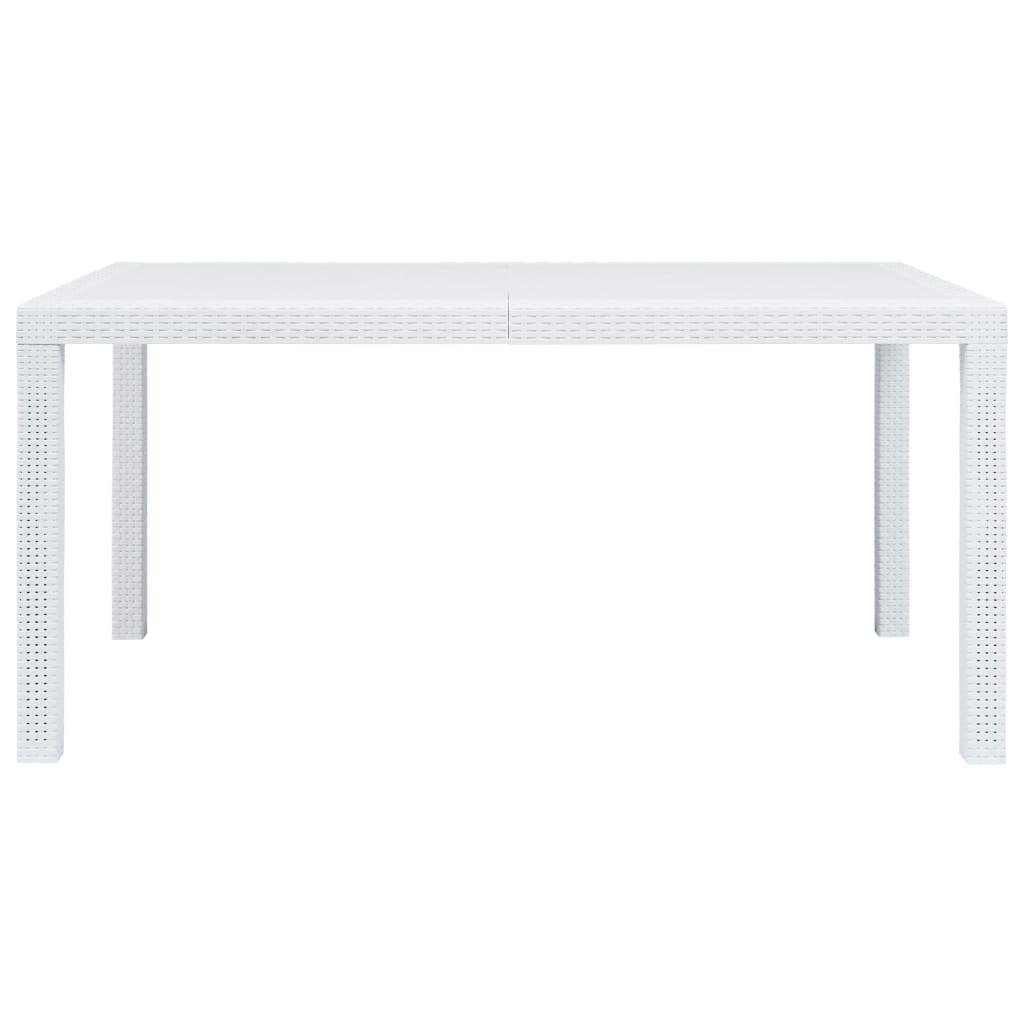 7-delige Tuinset rattan-look kunststof wit is nu te koop bij PeponiXL, paradijselijk wonen!