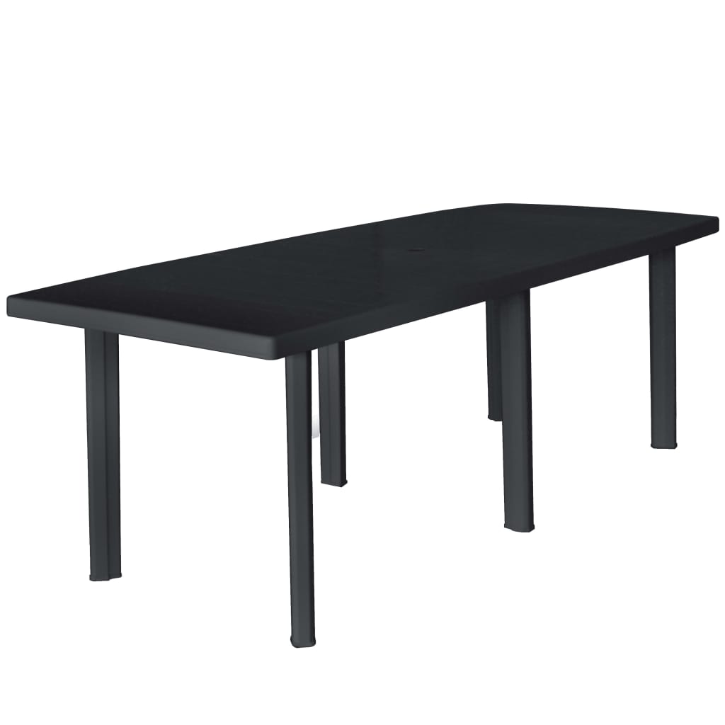 9-delige Tuinset kunststof antraciet is nu te koop bij PeponiXL, paradijselijk wonen!