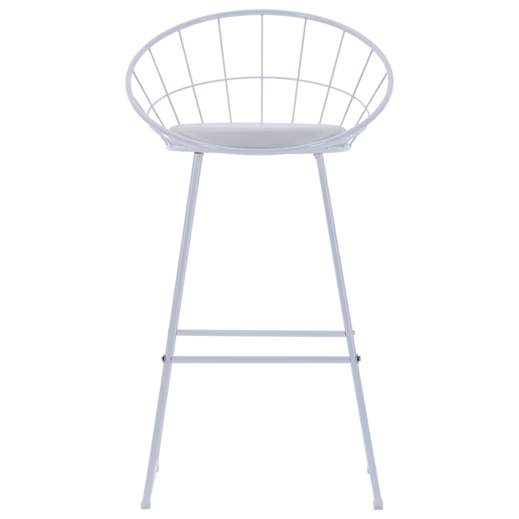 Barstoelen 2 st kunstleer wit is nu te koop bij PeponiXL, paradijselijk wonen!