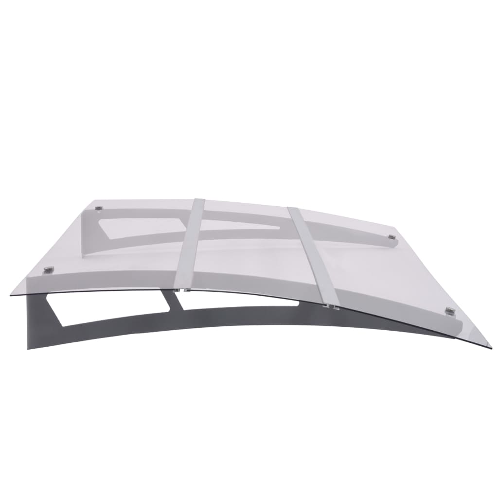Deurluifel 120x90 cm polycarbonaat zilverkleurig en transparant is nu te koop bij PeponiXL, paradijselijk wonen!